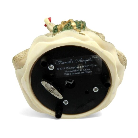 SARAHS ANGELS Musical Figurine Angel with Red Cardinal Bird 2011 Boxed - Picture 9 of 10